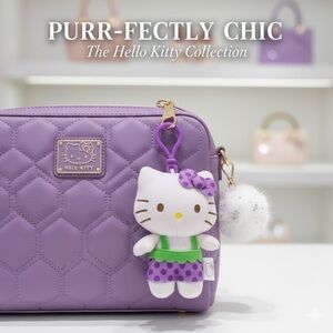 Hello Kitty Grape Plush Keychain 🍇